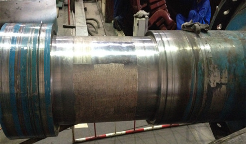 汽輪機轉子軸頸磨損修復